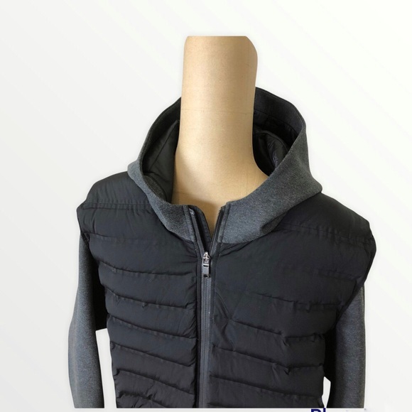 Lululemon Mens Division Down Jacket Black Gray - Picture 2 of 6